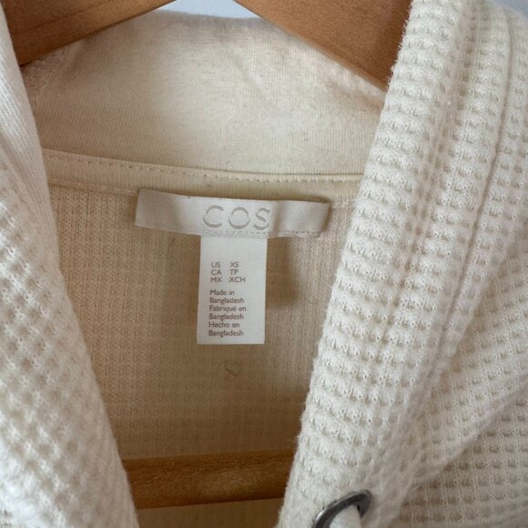 COS Waffle Knit Hoodie Sweater - Picture 4 of 5
